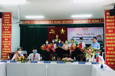 HỌC SINH NGUYỄN KHUYẾN THAM GIA NGÀY TRANH CỬ HỘI ĐỒNG TRẺ EM QUẬN CẨM LỆ – GIAI ĐOẠN 2021-2022